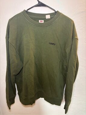 Levi's Men's Olive Green Crewneck Sweatshirt